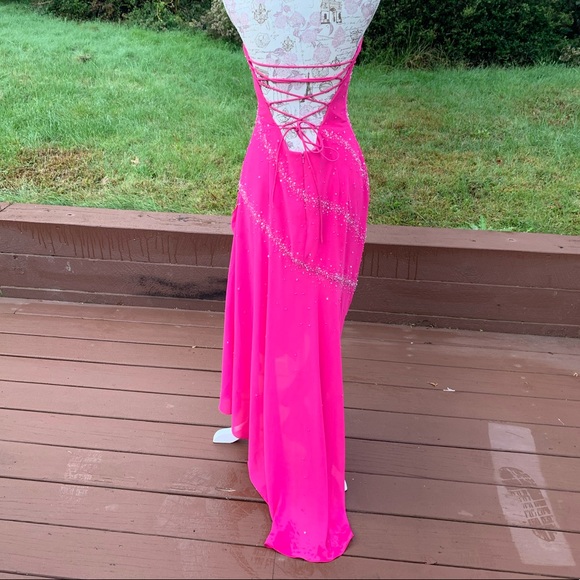 P’zazz Prom Strapless sequin Dress - Picture 3 of 7